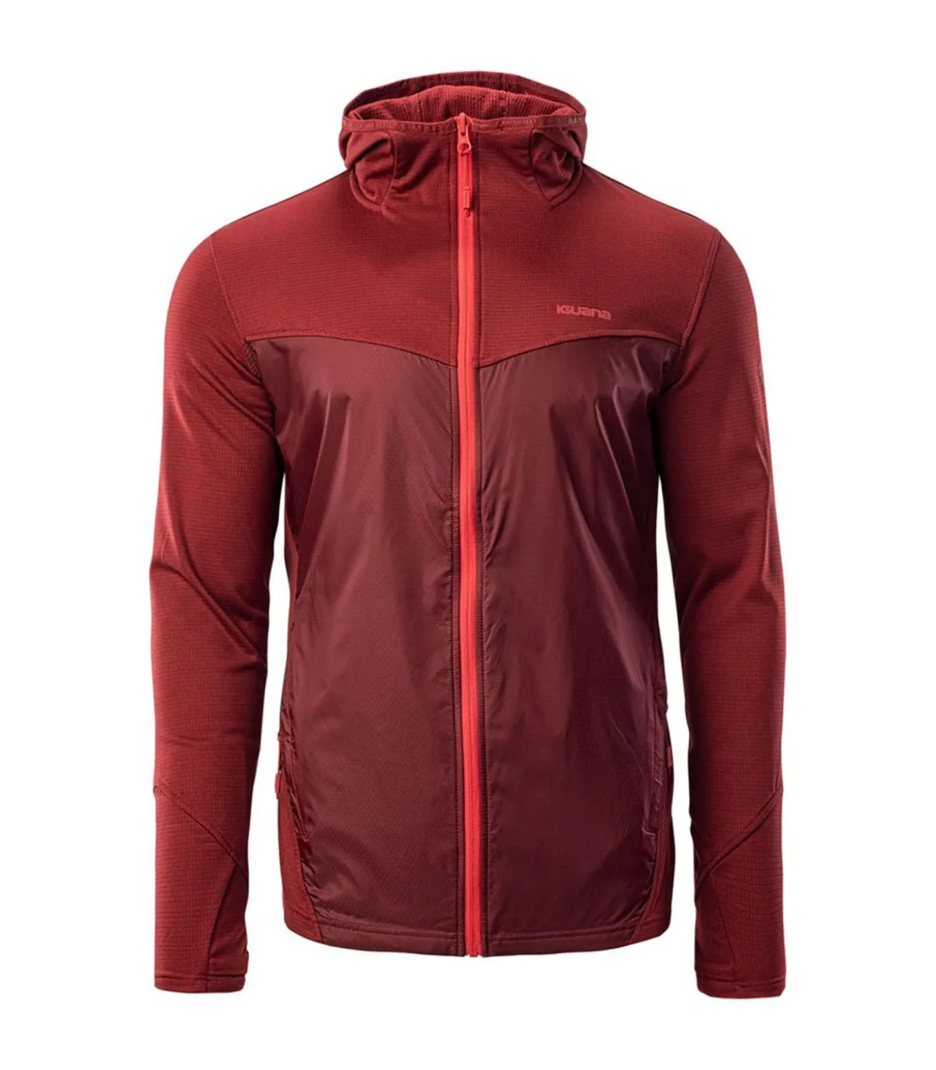 SCONE - Hoodie Met Volledige Ritssluiting - Donkerrood