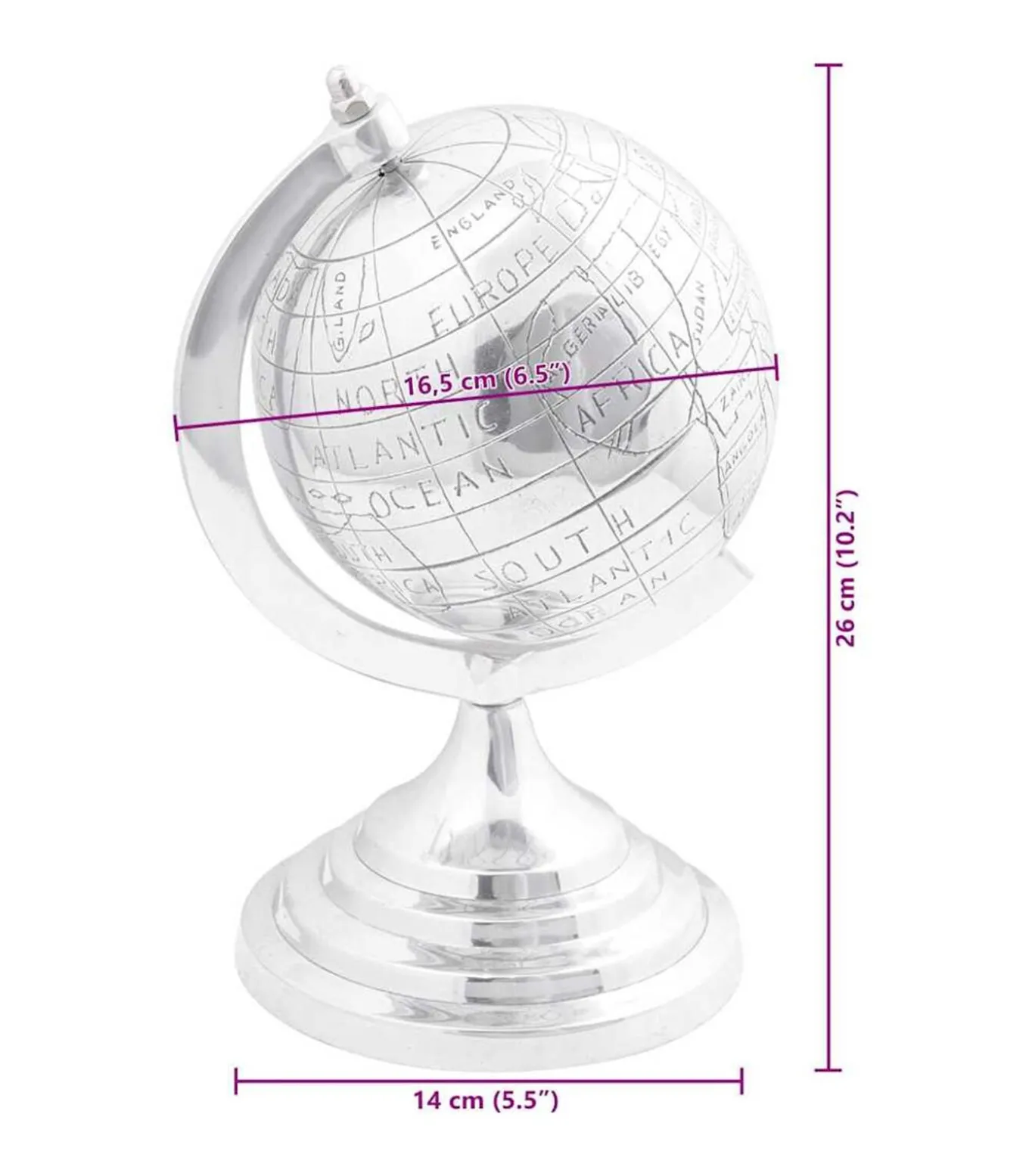 Sculptuur Zilver Aluminium