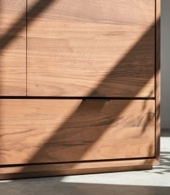 Senson - Massief notenhouten dressoir 200 cm