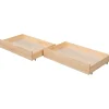 Set van 2 houten opberglades voor bed