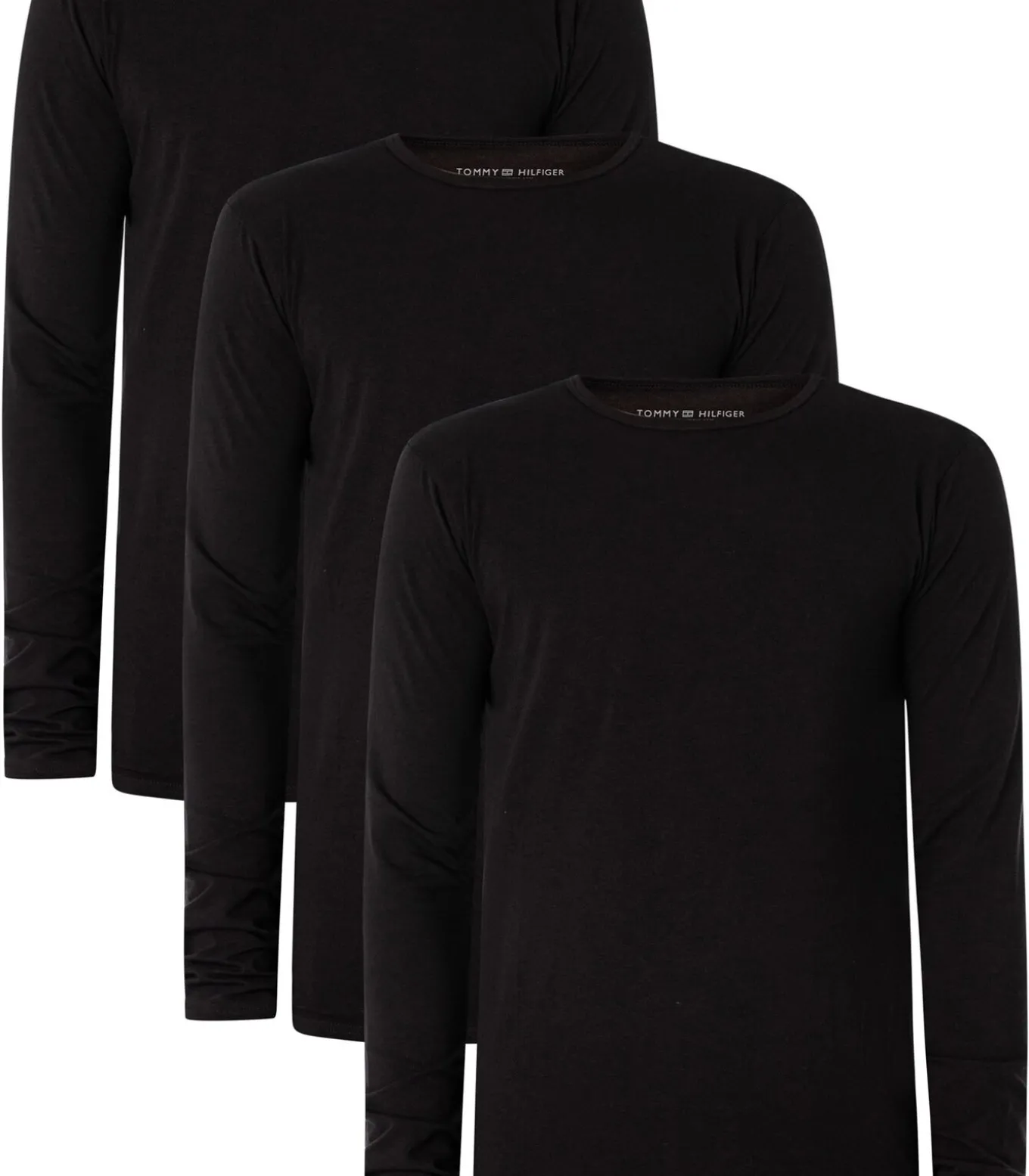 Set Van 3 Lounge Premium Essentials T-Shirts Met Lange Mouwen