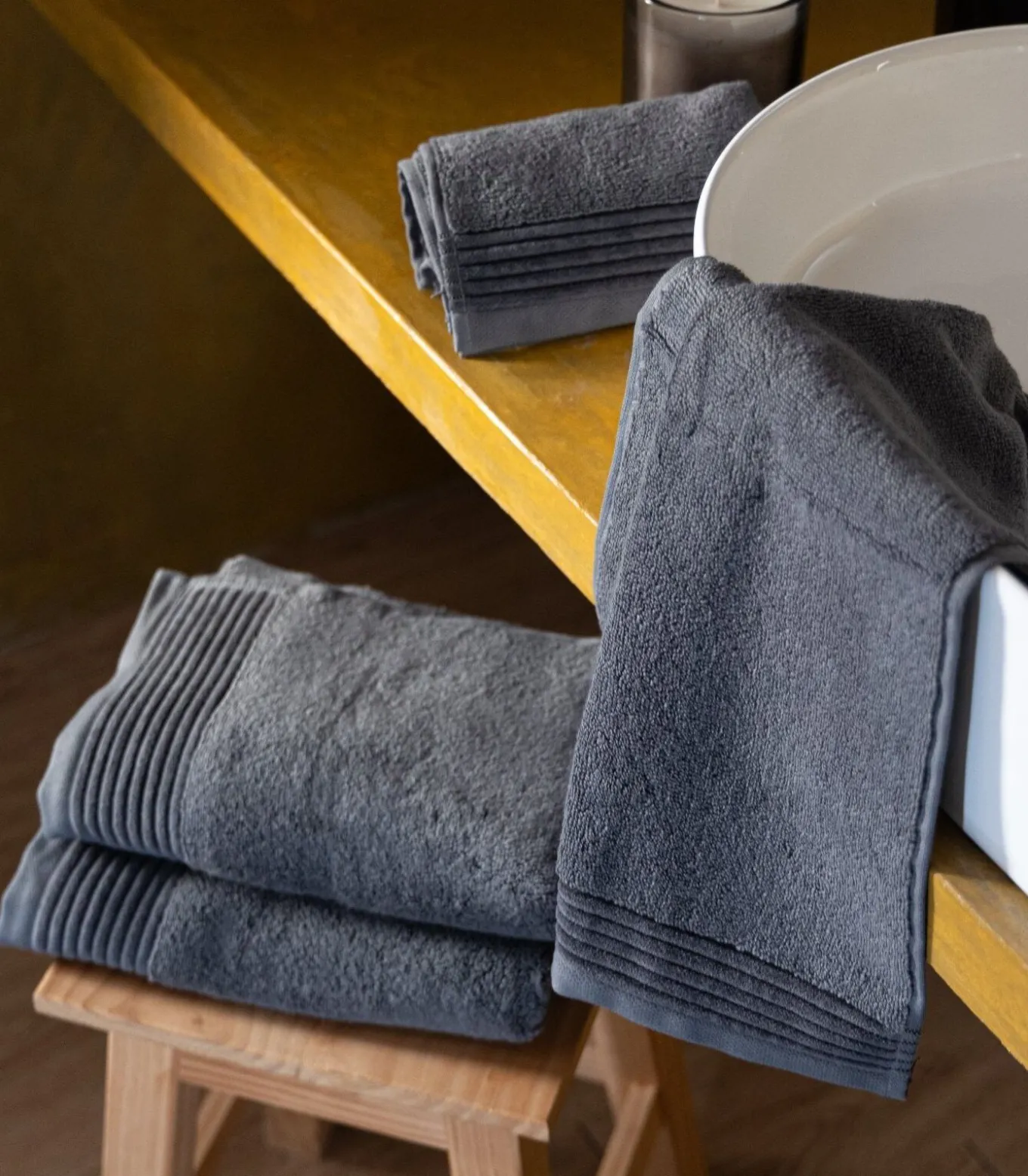 Set van 6 Premium Handdoeken SOOTHING SHADOWS (2-33x50cm, 2-50x100cm, 2-70x140cm)