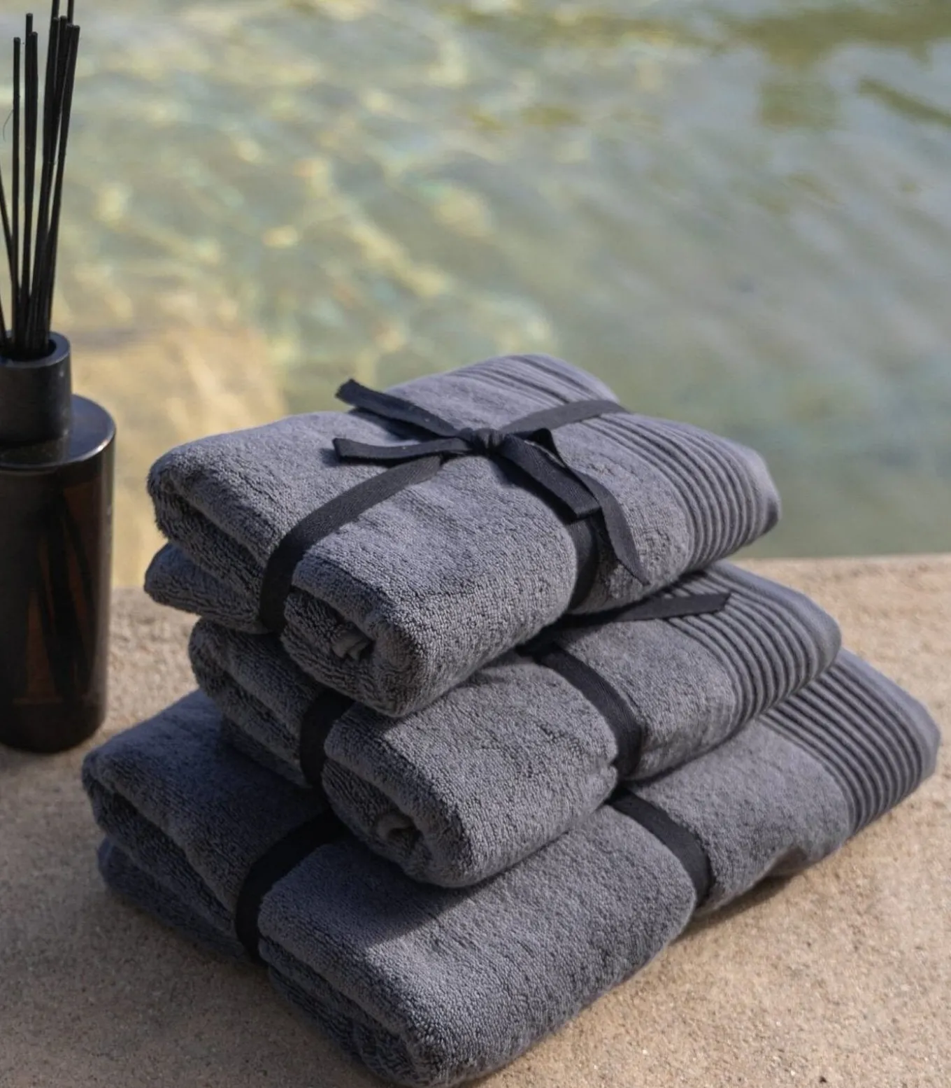 Set van 6 Premium Handdoeken SOOTHING SHADOWS (2-33x50cm, 2-50x100cm, 2-70x140cm)