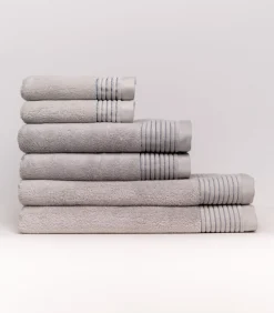 Set van 6 Premium Handdoeken SILVER MIST (2-33x50cm, 2-50x100cm, 2-100x150cm)