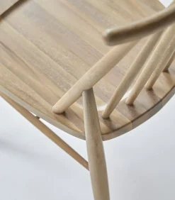 Set van 2 stoelen in massief acaciahout Léa