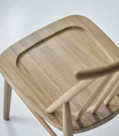 Set van 2 stoelen in massief acaciahout Léa