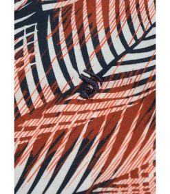 Shirt met lange mouwen bedrukte bladeren