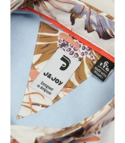 Shirt met lange mouwen met bladeren afdrukken