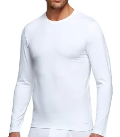 Shirt met ronde hals en lange mouw, innovatieve temperatuurregeling