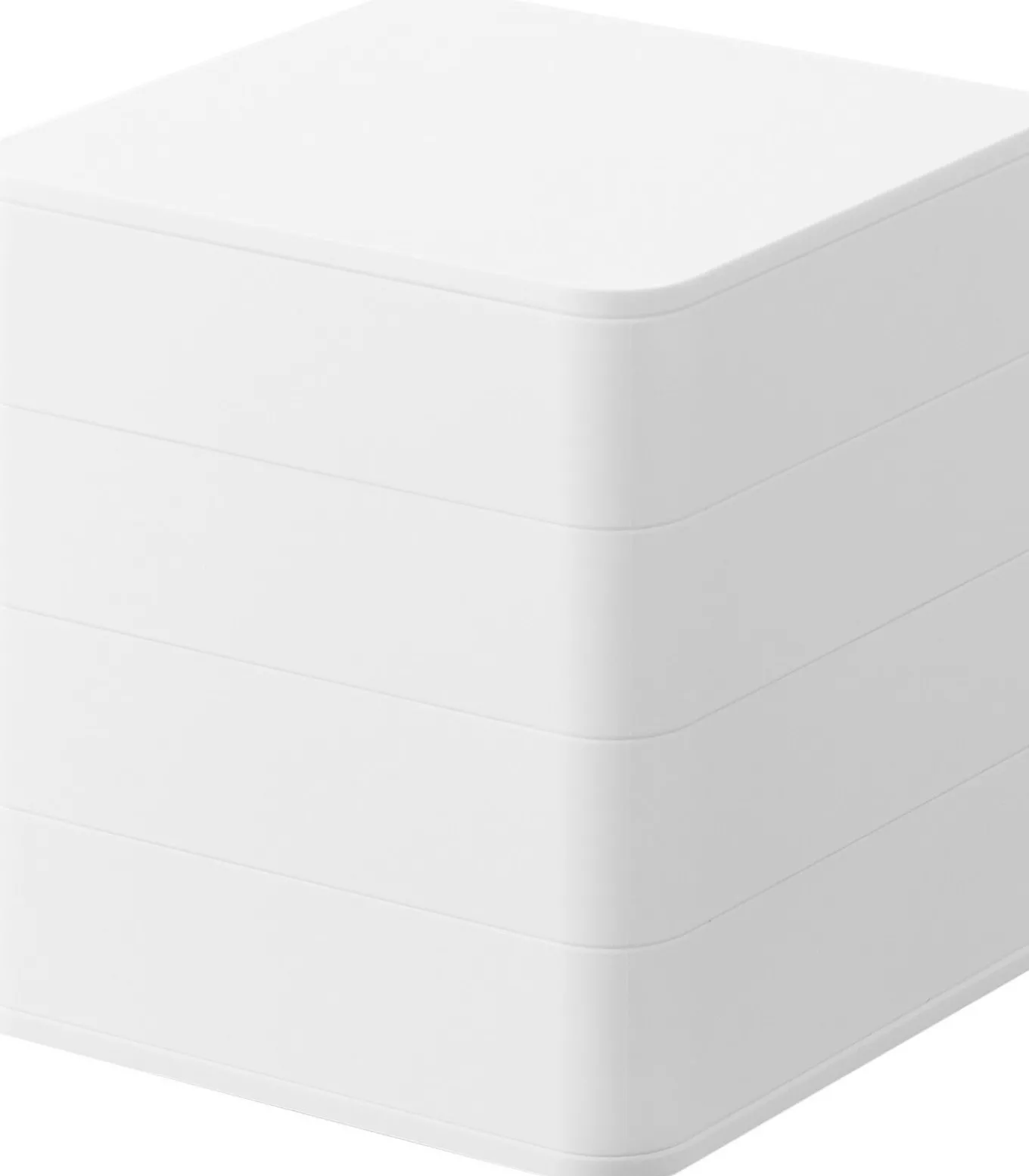 Sieradendoos Vierkant - 4 niveaus - Tower - Wit