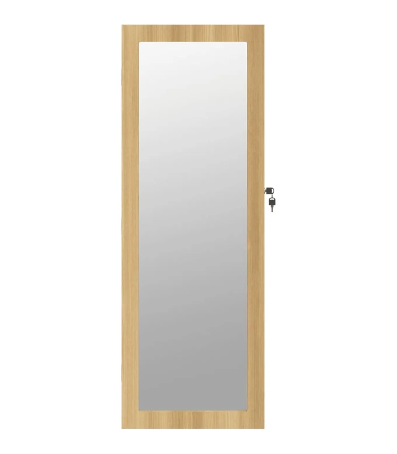 Sieradenkast met spiegel wandgemonteerd 37,5x10x106 cm