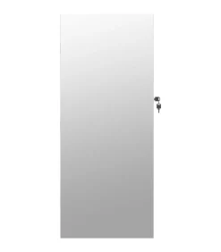 Sieradenkast met spiegel en LED wandgemonteerd wit