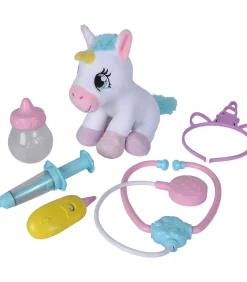 Simba dierenarts speelset eenhoorn knuffel - fantasie speelgoedset