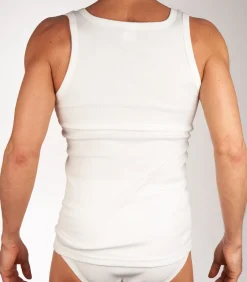 singlet 2 pack 2-2 rib white