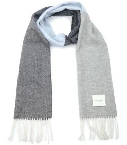 Sjaal Lamswol Grijs Blauw