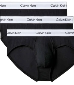 slip 3 pack icon cotton stretch hip briefs black