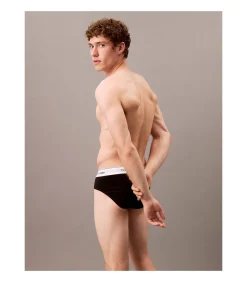 slip 3 pack icon cotton stretch hip briefs black