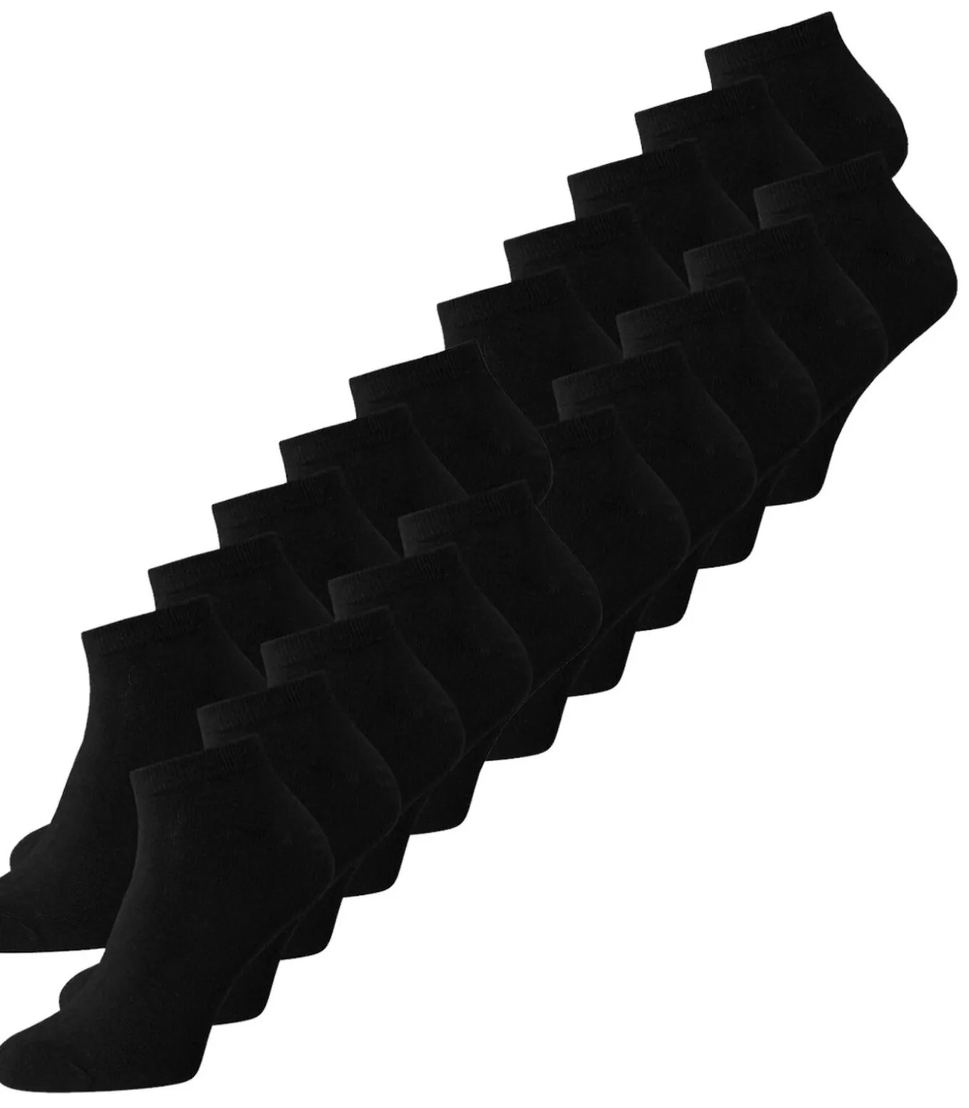 Sneakersokken Heren JACDONGO - 20 paar - Zwart