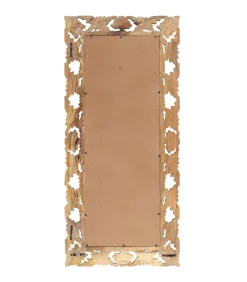 Spiegel handgesneden 110x50 cm massief mangohout bruin