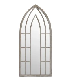 Spiegel 100x45 cm ijzer zandkleurig