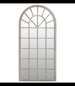 Spiegel 90x45 cm ijzer zandkleurig