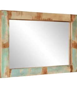 Spiegel 70x50 cm massief gerecycled hout en glas
