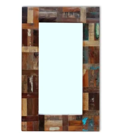 Spiegel 80x50 cm massief gerecycled hout