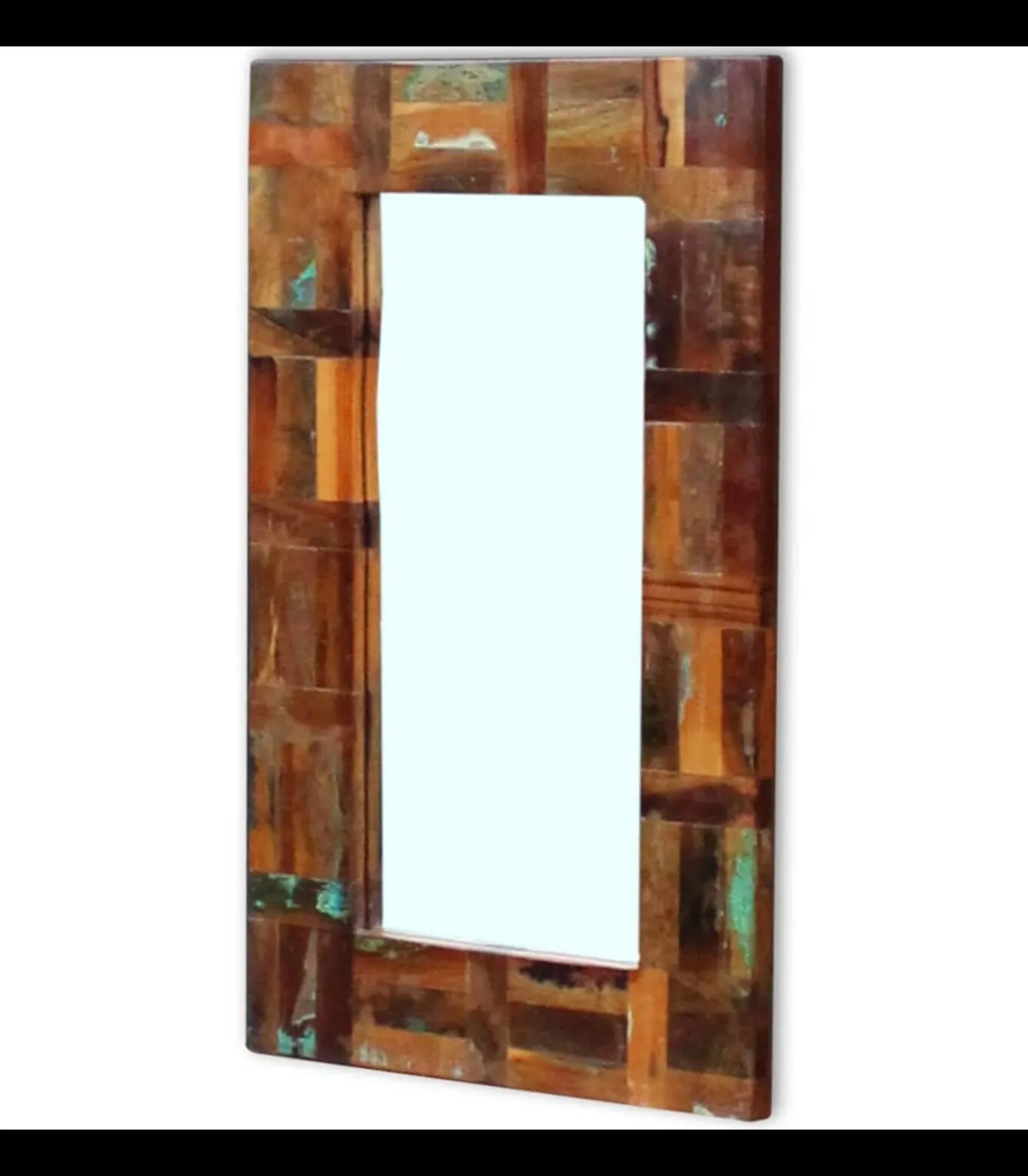 Spiegel 80x50 cm massief gerecycled hout