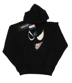 SPLIT FACE - Trui met kap - Zwart