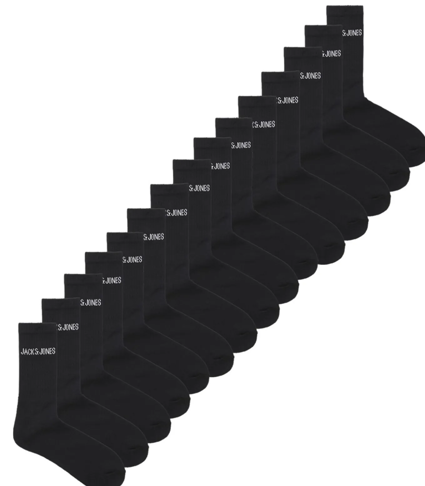 Sportsokken Heren JACREGEN - 15 paar - Zwart