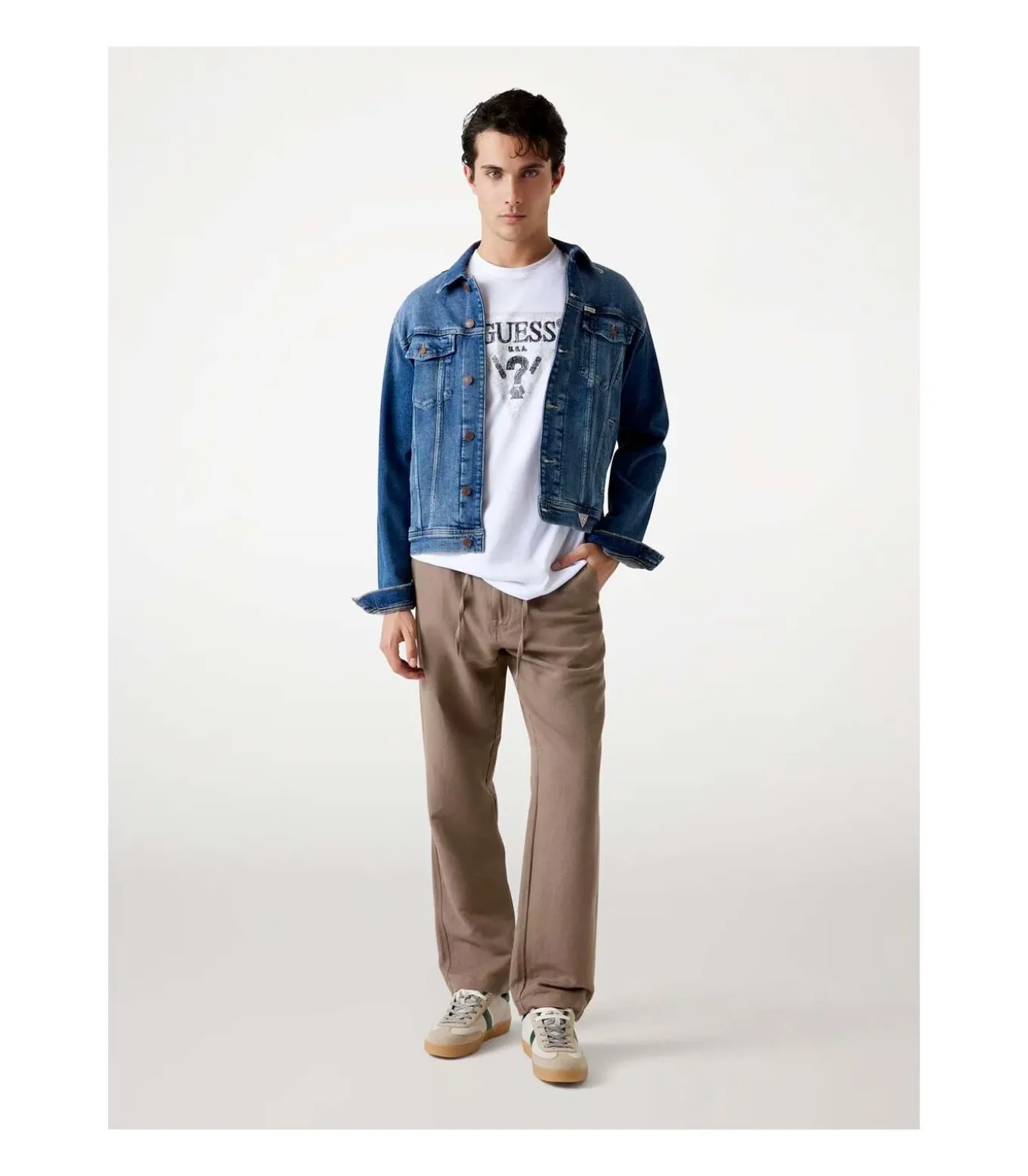 Ss Cn Guess Triangle Tee