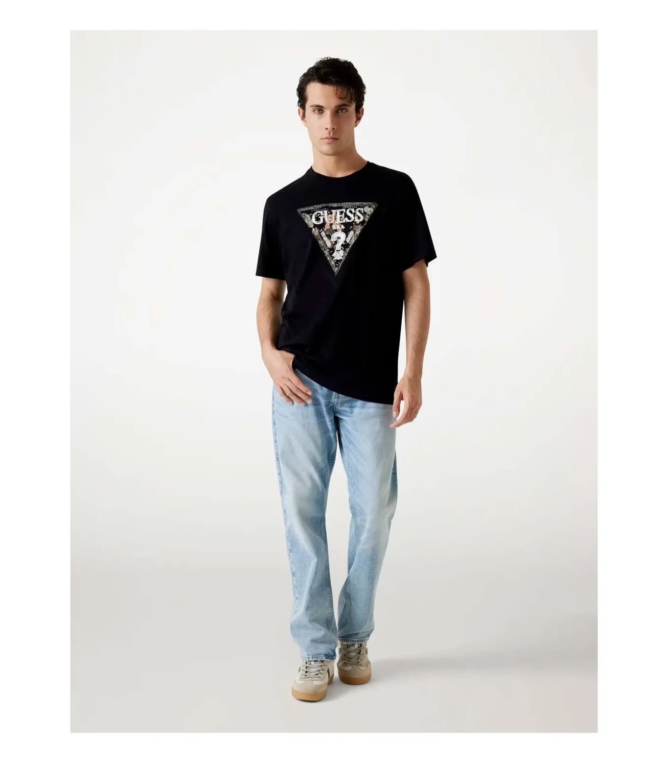 Ss Cn Guess Triangle Tee