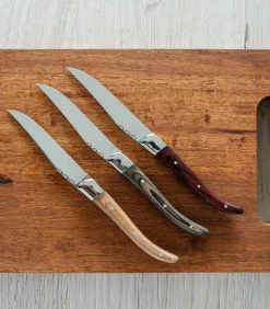 Steakmes grijs Corta - set/4