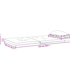 Stoelkussens 2 st Adirondack oxford stof lichtblauw