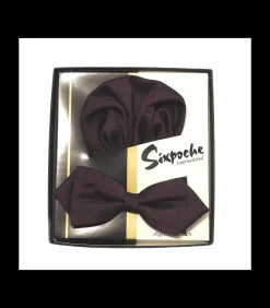 Strik en pochet aubergine