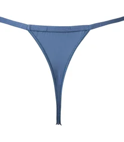 string plumes g-string midblue
