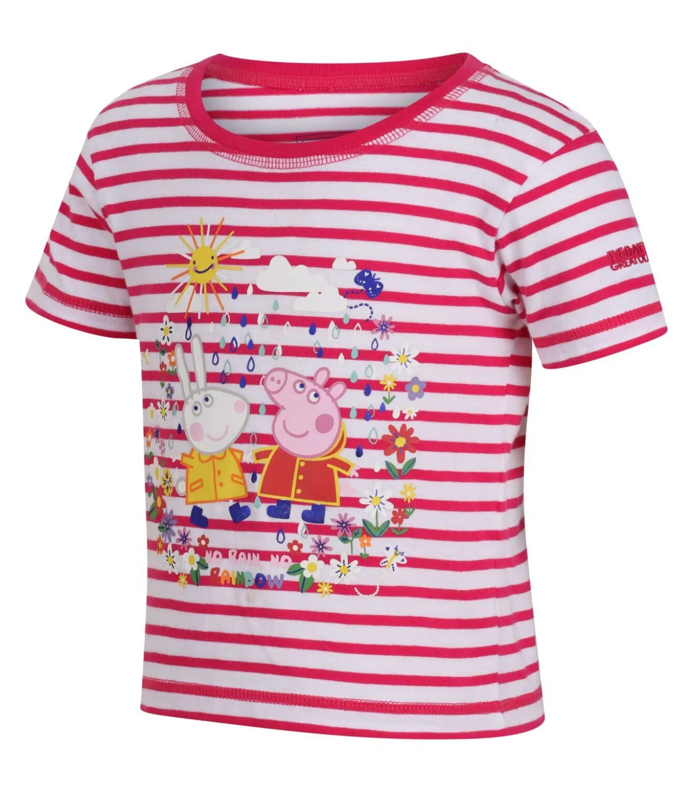 STRIPE - T-shirt - Oud Roze