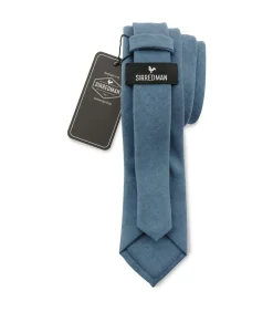 Stropdas softtouch denim blauw