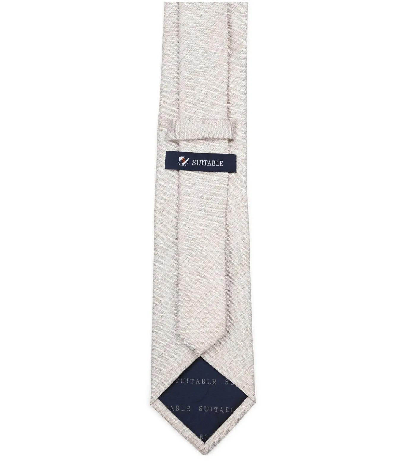 Stropdas Zijde Délavé Beige