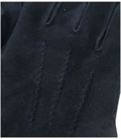 Suede Handschoen Navy