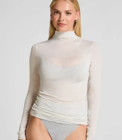 super soft Turtleneck shirt met Cashmere