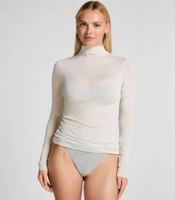 super soft Turtleneck shirt met Cashmere