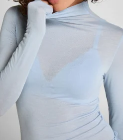 super soft Turtleneck shirt met Cashmere