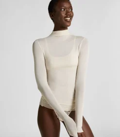 super soft Turtleneck shirt met Cashmere