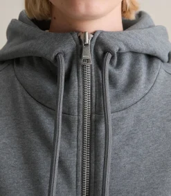 Sweatjack met capuchon relaxed