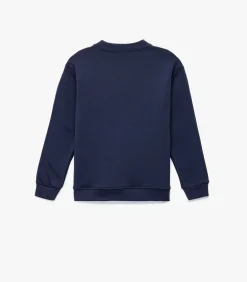 Sweatshirt Kind Ronde Hals Dino Print Blauw