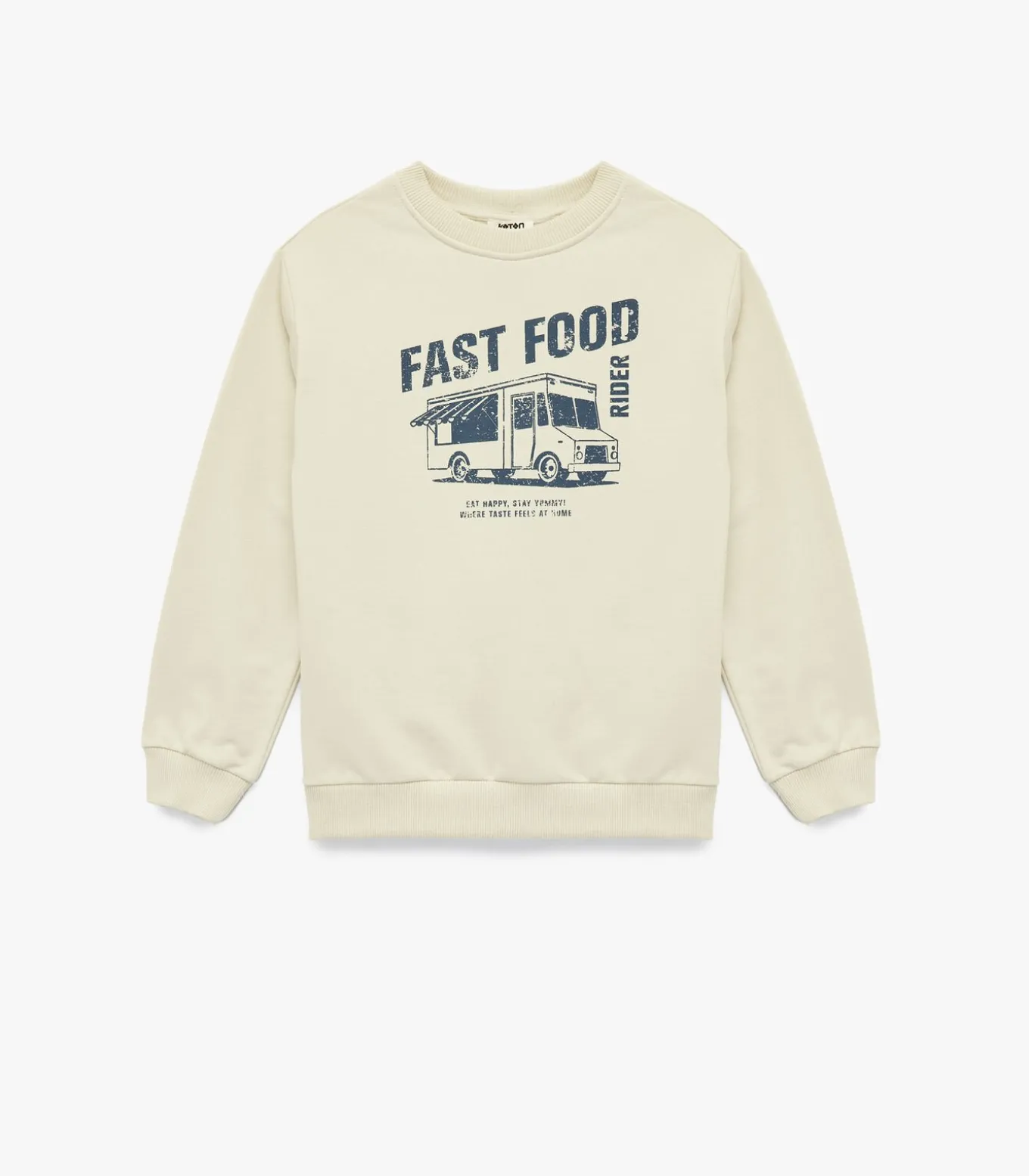 Sweatshirt Ronde Hals Bedrukt Lange Mouwen Katoen Kind