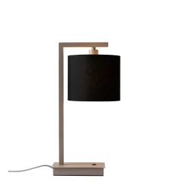 Tafellamp Boston - Bruin - 17x18x44cm