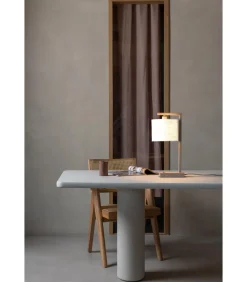 Tafellamp Boston - Bruin - 17x18x44cm