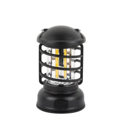 Tafellamp Camping Lantern Led - Zwart - 8.5x8.5x15cm